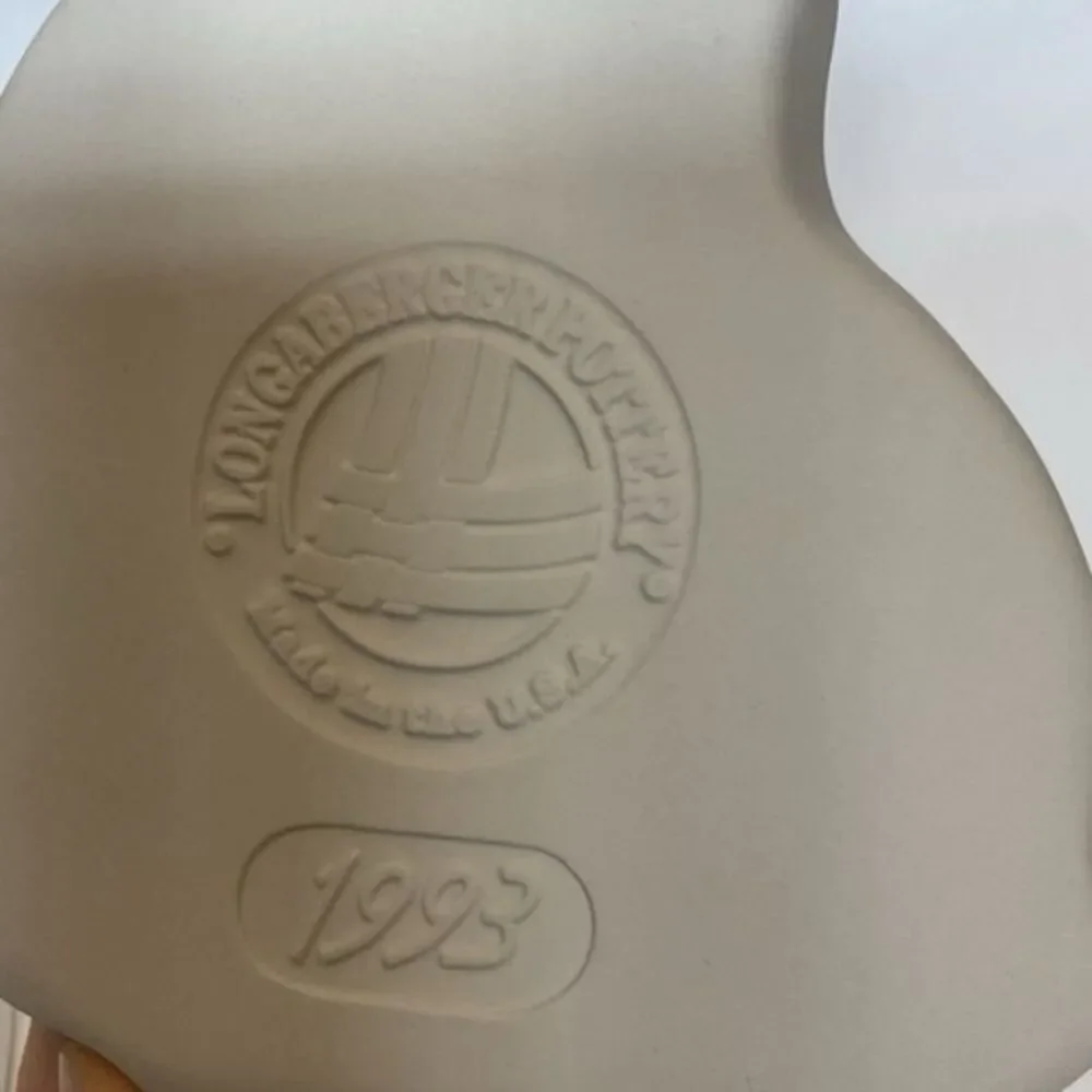 NEW Vintage 1993 Longaberger Pottery Angel Series Cookie Mold Peace 5